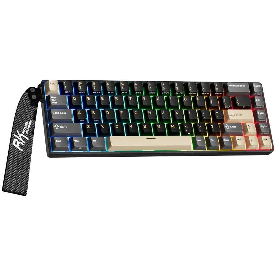 Геймърска клавиатура Royal Kludge RK68 HE Phantom Mint switch