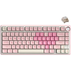 Геймърска клавиатура Royal Kludge R75 Pink Melody Cream switch