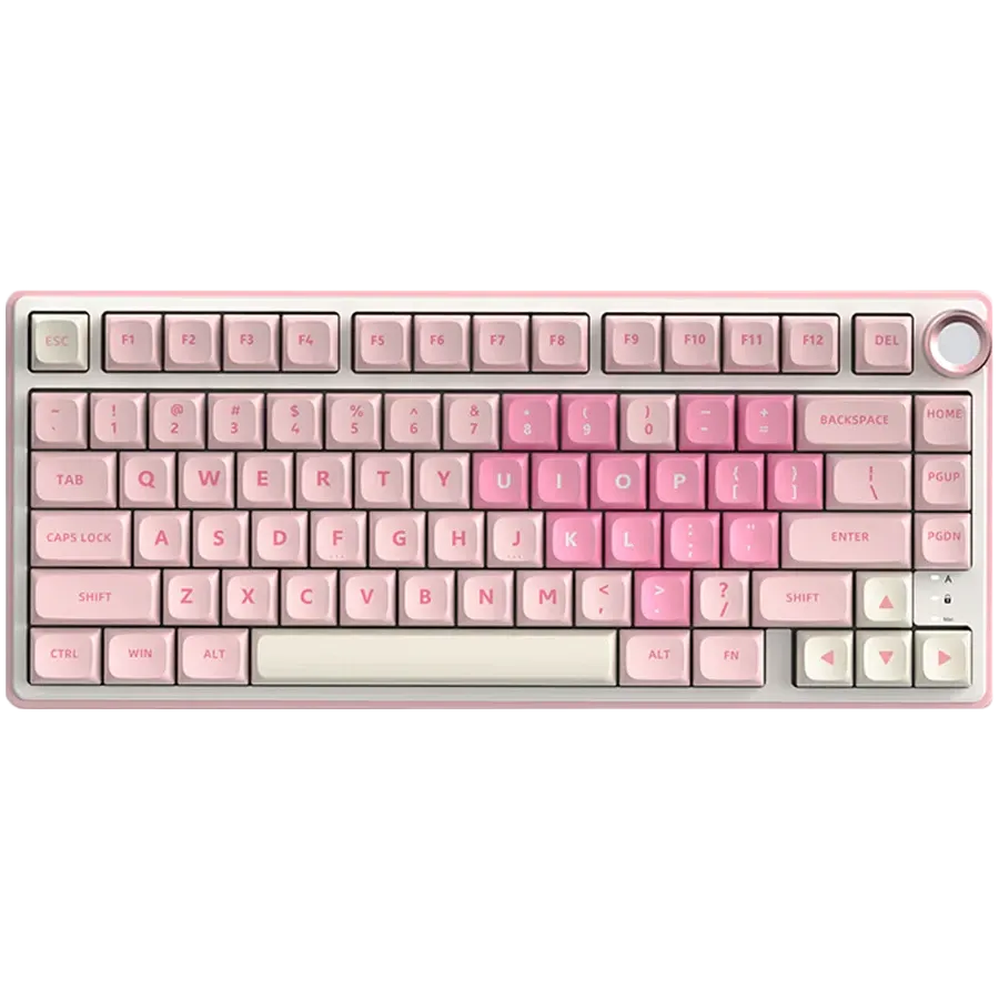 Геймърска клавиатура Royal Kludge R75 Pink Melody Cream switch