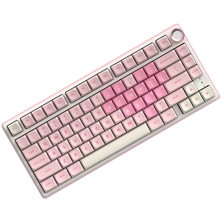 Геймърска клавиатура Royal Kludge R75 Pink Melody Cream switch