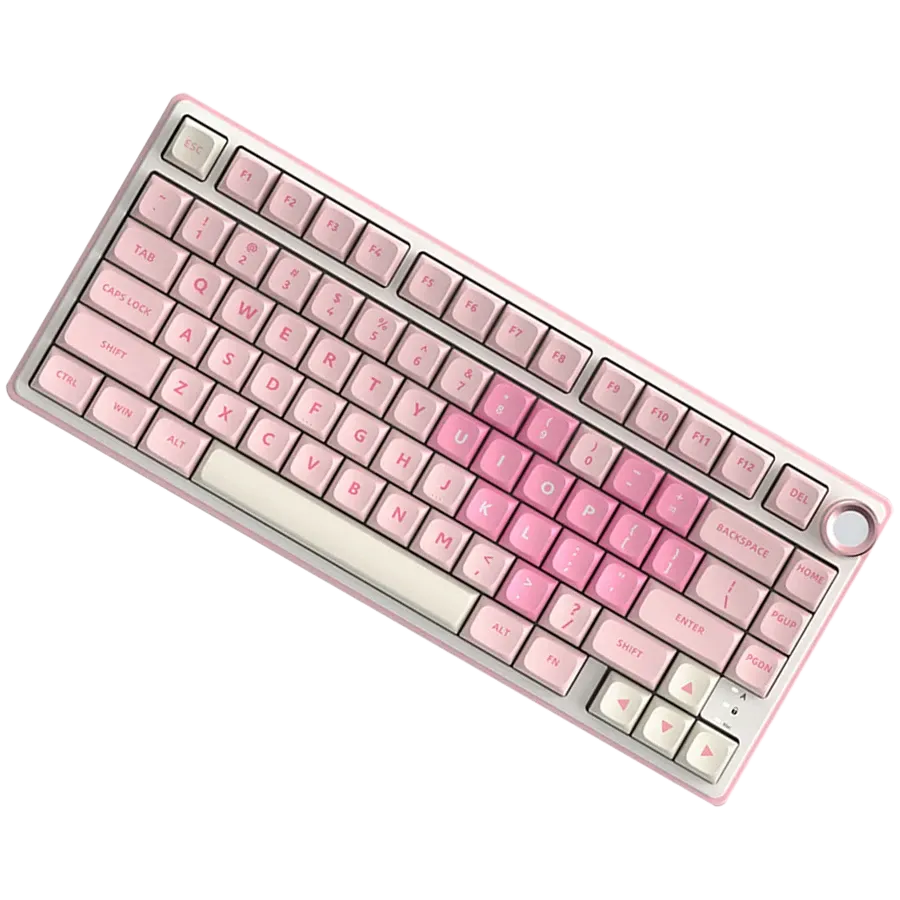 Геймърска клавиатура Royal Kludge R75 Pink Melody Cream switch