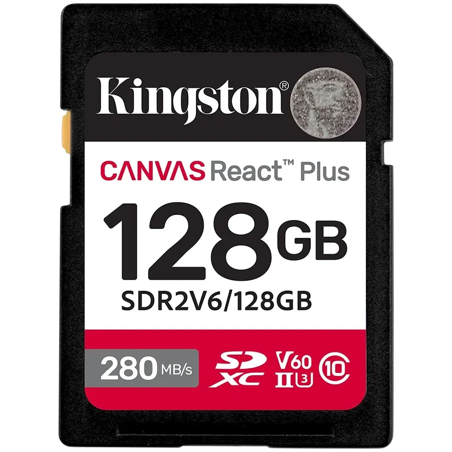 Карта памет Kingston 128GB SDXC Canvas React Plus SDXC UHS-II 280R/100W U3 V60