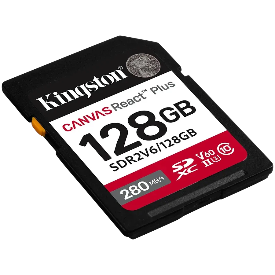 Карта памет Kingston 128GB SDXC Canvas React Plus SDXC UHS-II 280R/100W U3 V60