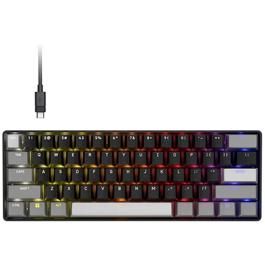 Геймърска клавиатура Corsair Clipper PRO MINI 60-CORE-BLK