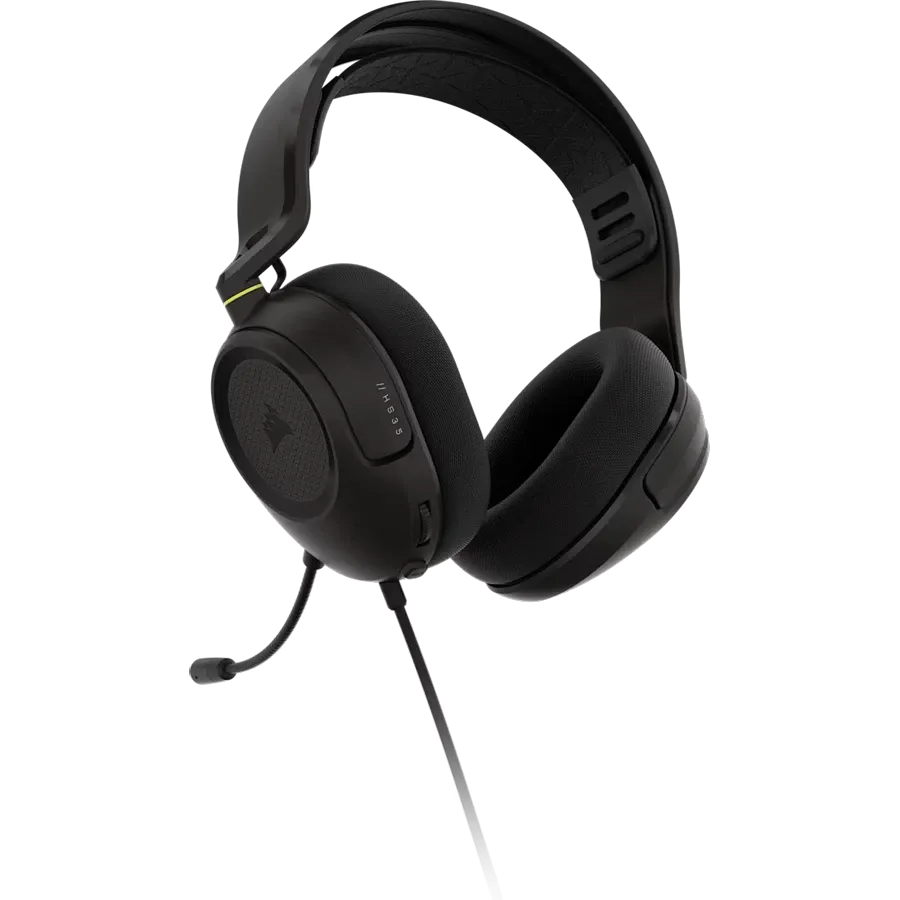 Геймърски слушалки Corsair HS35 Stereo V3, черни