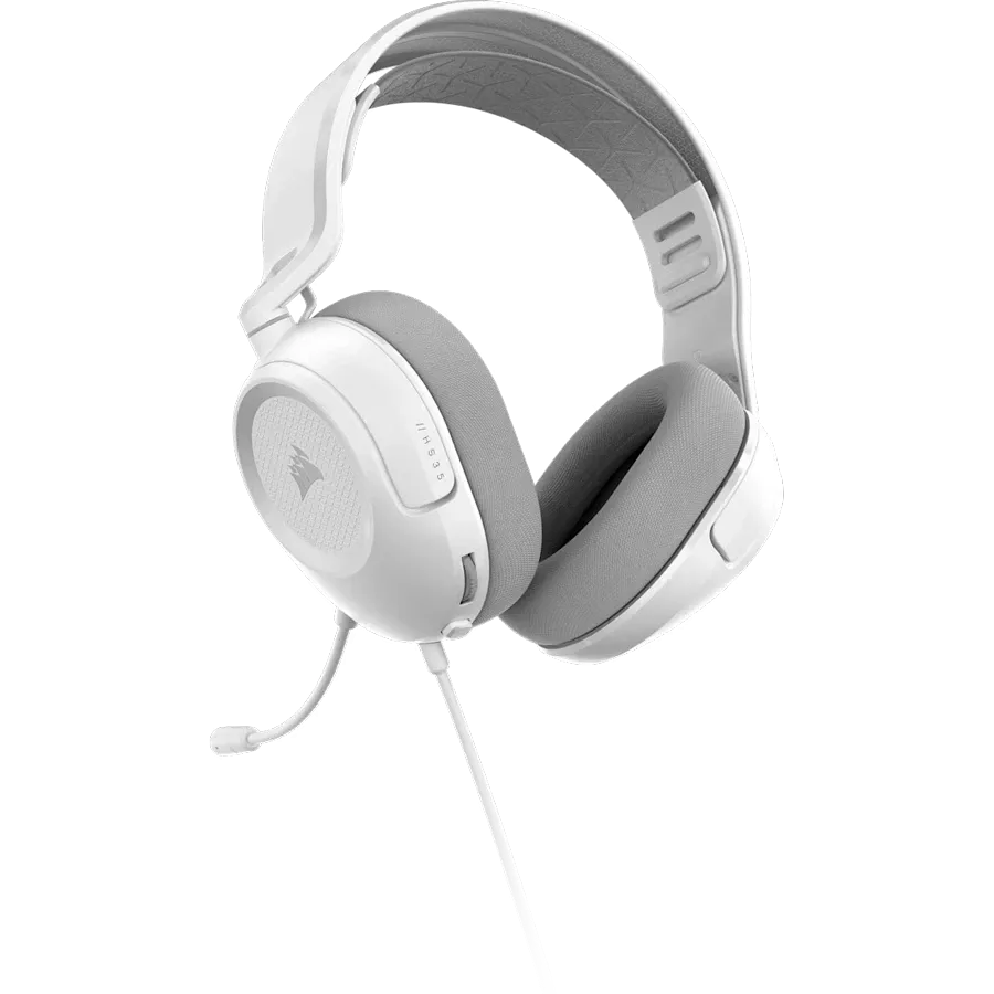 Геймърски слушалки Corsair HS35 Stereo V3, бяли