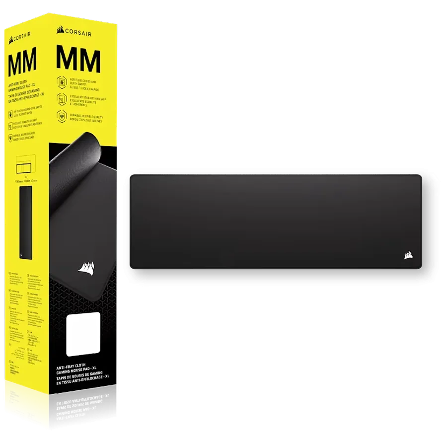 Подложка за мишка Corsair MM, Gaming Mousepad. Extended XL, черна