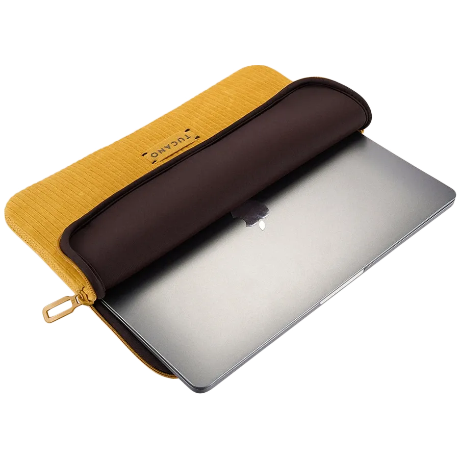 Калъф за лаптоп Tucano VELLUTO2 Sleeve MBP/MBA 13'', жълт