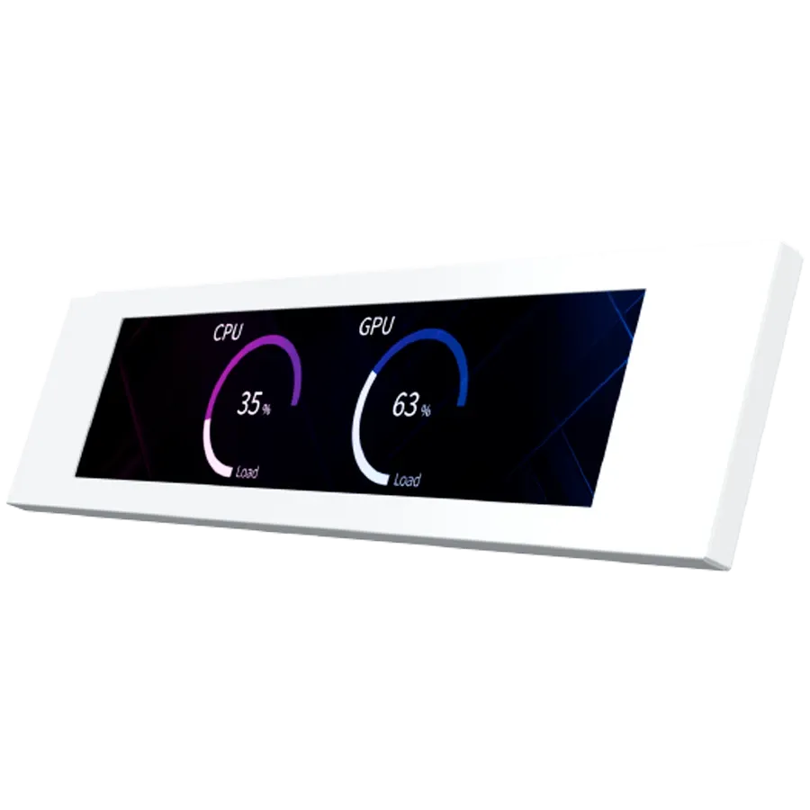 Компютърна кутия Xigmatek 9" LCD Screen Kit, White EN48685