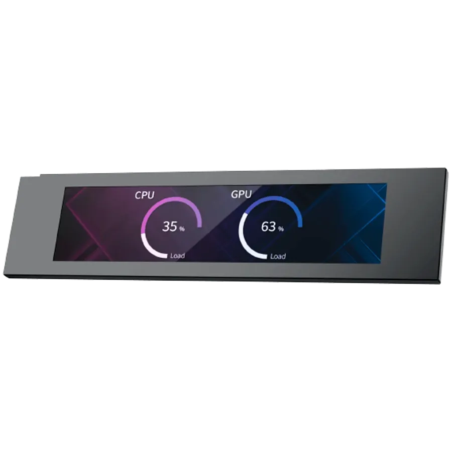Компютърна кутия Xigmatek 9" LCD Screen Kit, Black EN48654