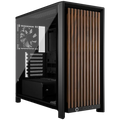 Компютърна кутия Corsair Frame 4000D RS Wood Mid-Tower, Black/Walnut