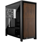 Компютърна кутия Corsair Frame 4000D RS Wood Mid-Tower, Black/Walnut