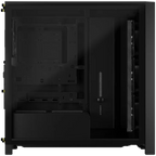 Компютърна кутия Corsair Frame 4000D RS Wood Mid-Tower, Black/Walnut