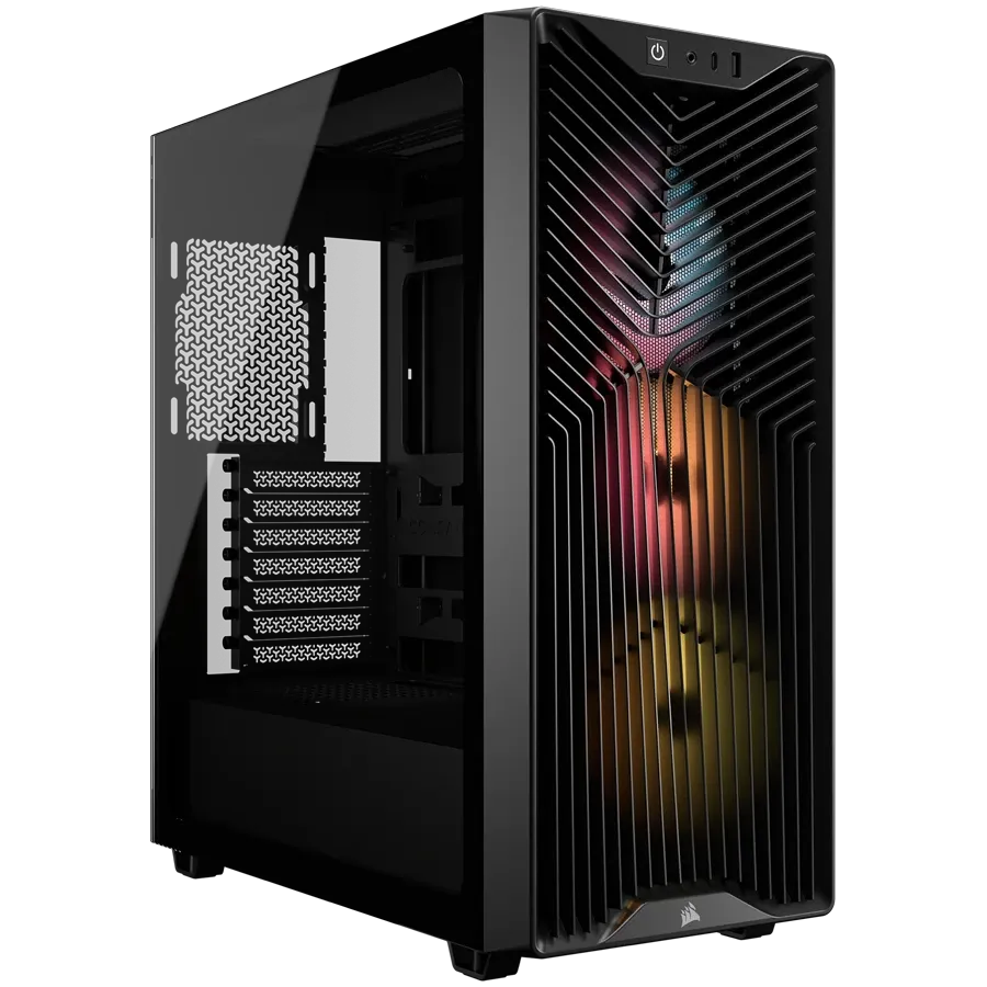 Компютърна кутия Corsair 3200D RS ARGB Mid-Tower Performance Case, черна