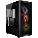 Компютърна кутия Corsair 3200D RS ARGB Mid-Tower Performance Case, черна