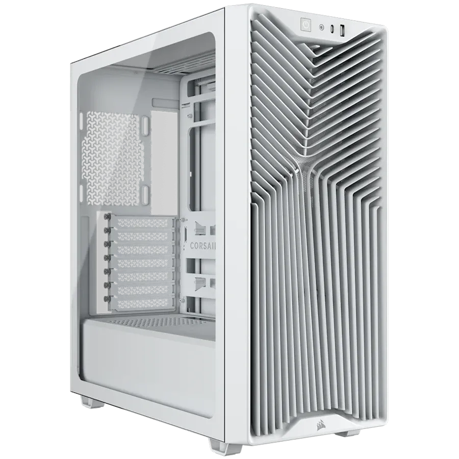Компютърна кутия Corsair 3200D RS Mid-Tower Performance Case, бяла