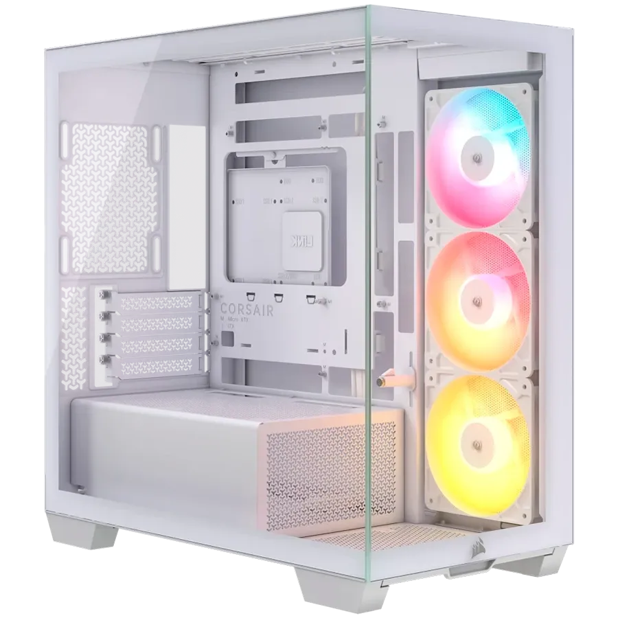 Компютърна кутия Corsair 2800X RS-R ARGB Panoramic Glass Micro-ATX Case (CC-9011348-WW)