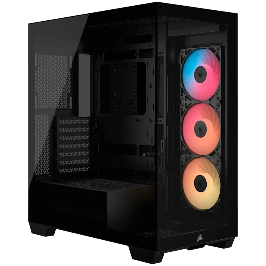 Компютърна кутия Corsair 3500X RSR ARGB Tempered Glass Mid-Tower, черна