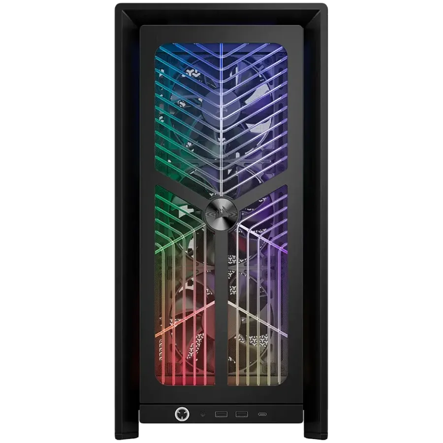 Компютърна кутия Corsair Frame 4000X RS Mid-Tower, черна