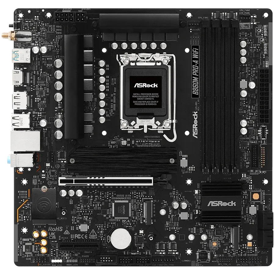 Дънна платка ASRock MB Desktop B860M Pro-A Wi-Fi