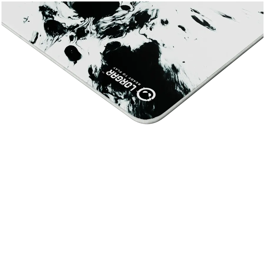 Подложка за мишка Lorgar Full print white and black design, Bottom (LRG-MPA14L)