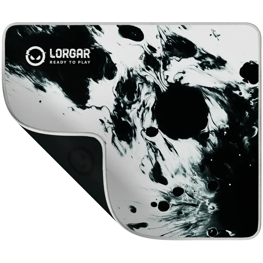 Подложка за мишка Lorgar full print white and black design, bottom