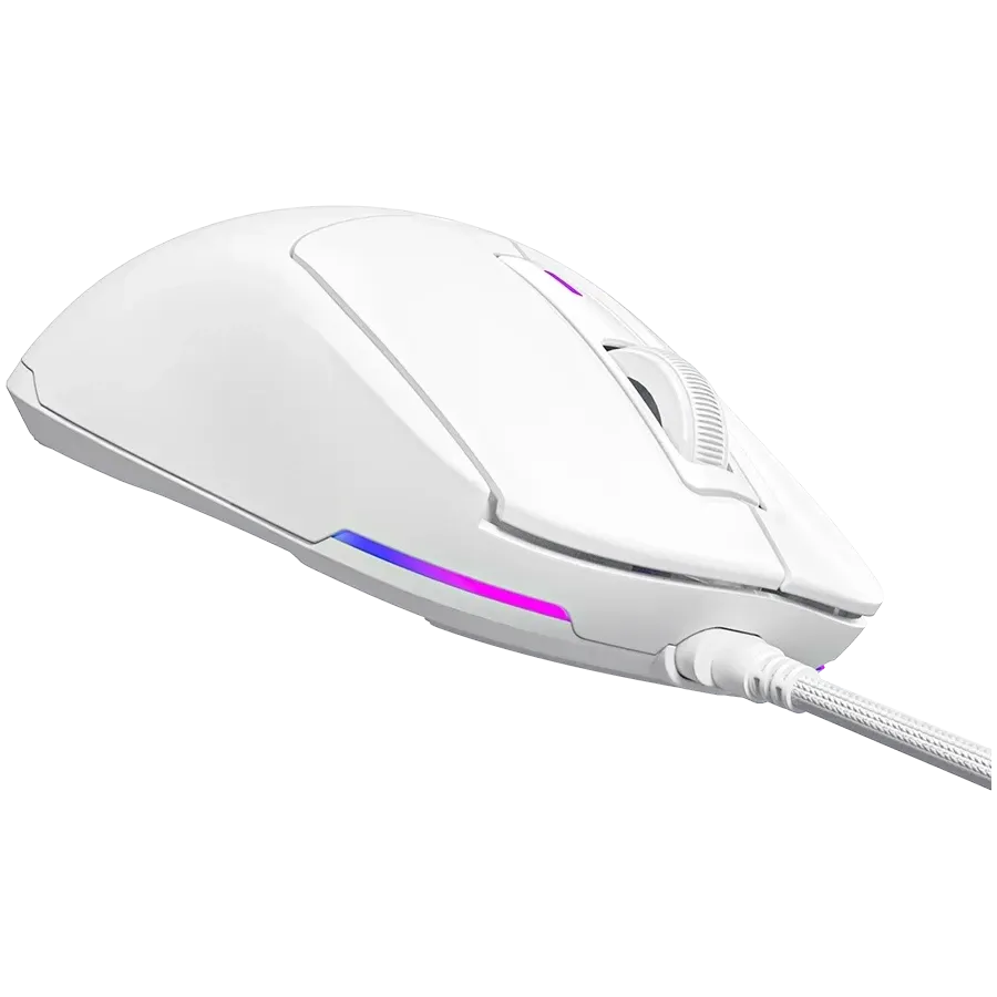 Геймърска мишка Lorgar Gaming wired, Pixart 3311 sensor, MCU: Hetai 571 (LRG-MSA10R-WH)
