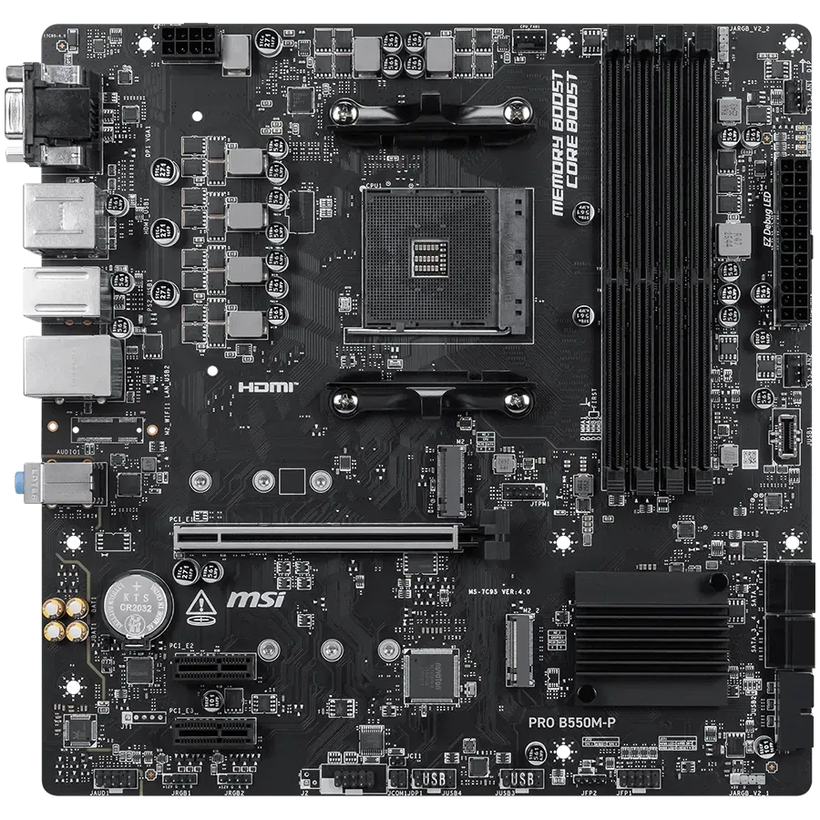 Дънна платка MSI PRO B550M-P, M-ATX