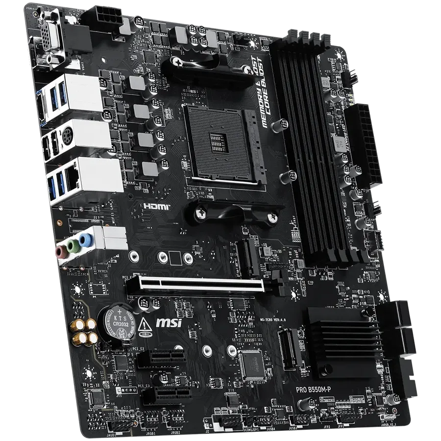 Дънна платка MSI PRO B550M-P, M-ATX