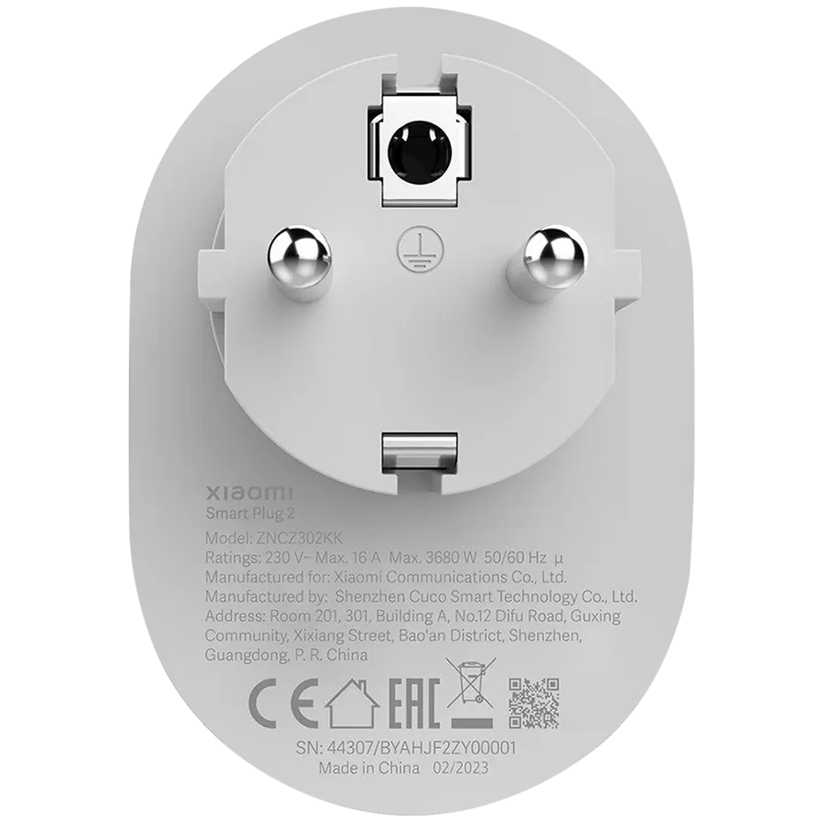 Смарт контакт Xiaomi Smart Plug 2 EU