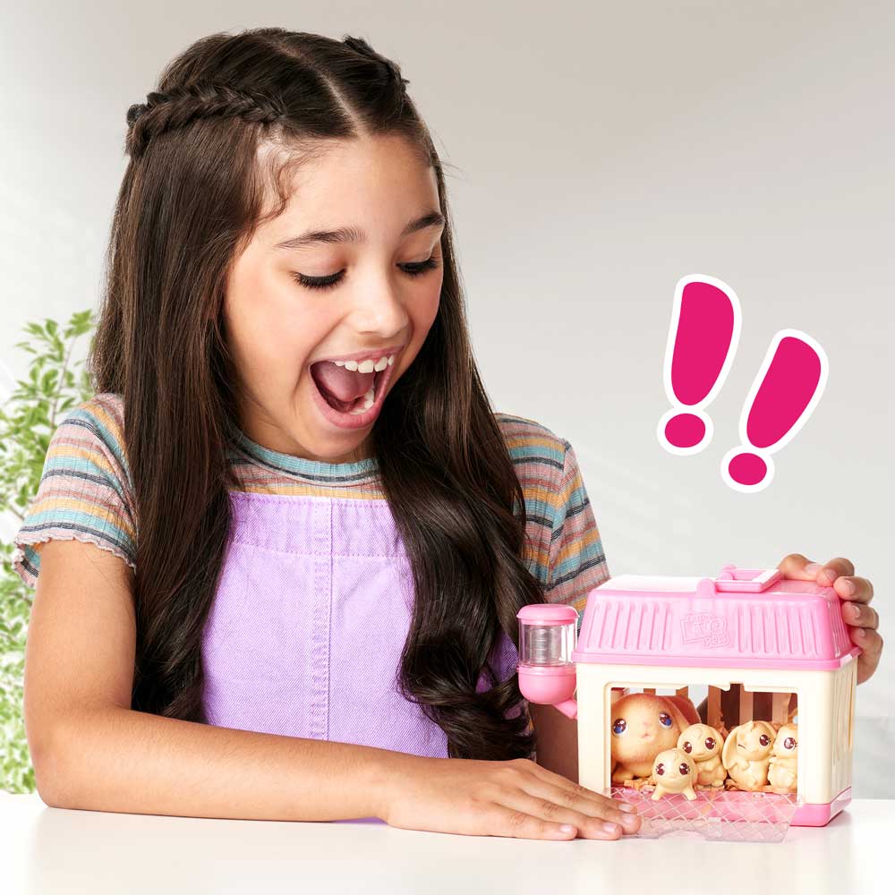 MOOSE Little Live Pets Къщичка със зайче и бебета изненади Mama Surprise Minis