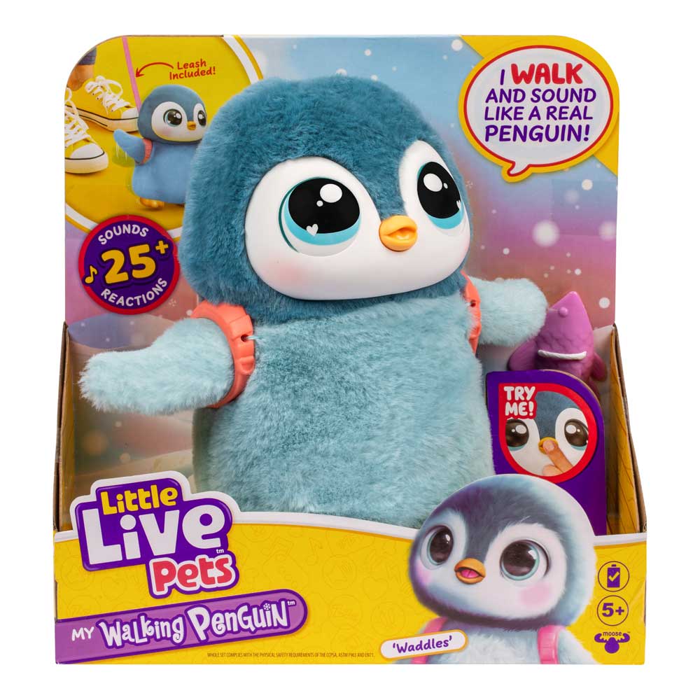 MOOSE Little Live Pets Интерактивно пингвинче My Pet Penguin Waddles
