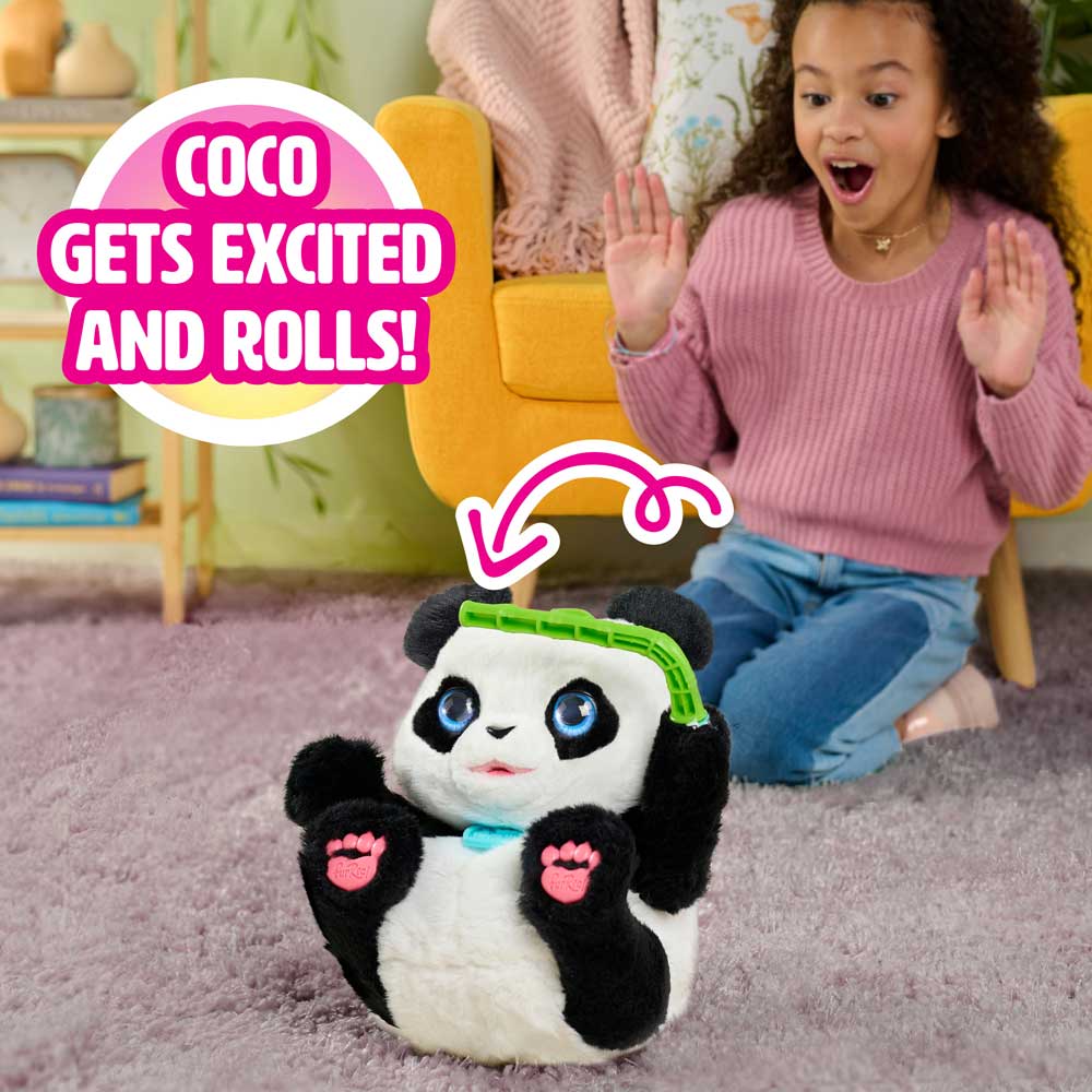 Fur Real Интерактивна Търкаляща се Панда Coco