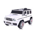 Chipolino Джип MercedesAMG G63 бял,EVAгуми,коженa