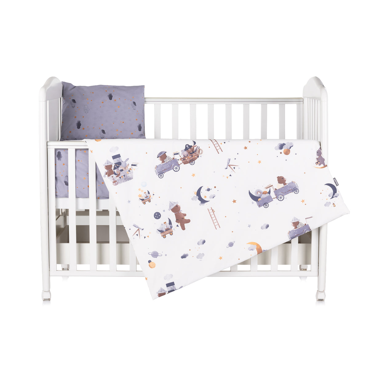 Chipolino Спално бельо от 5 части Мечо космонавт