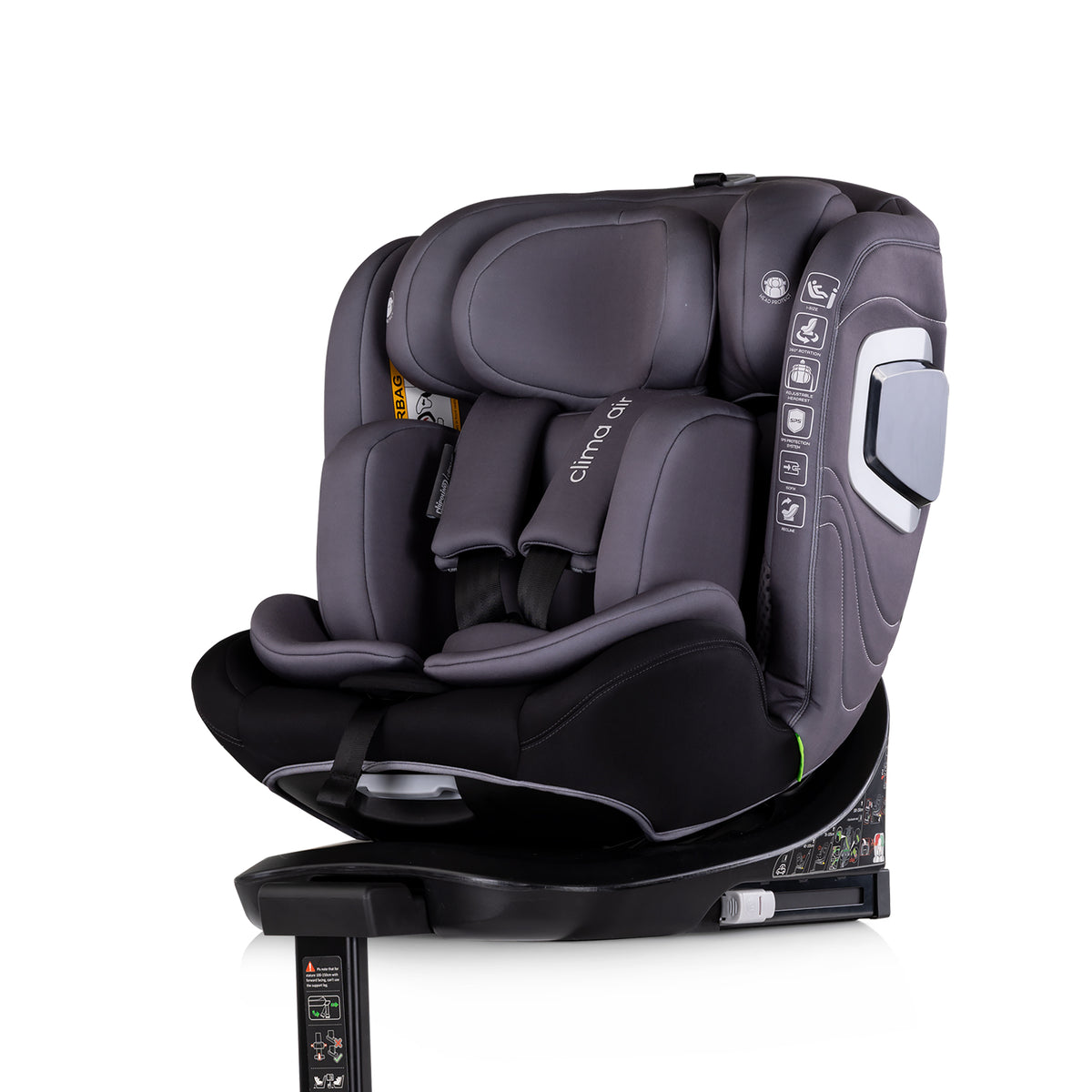 Chipolino Ст.кола360 I-size 40-150 CLIMA AIRантрац