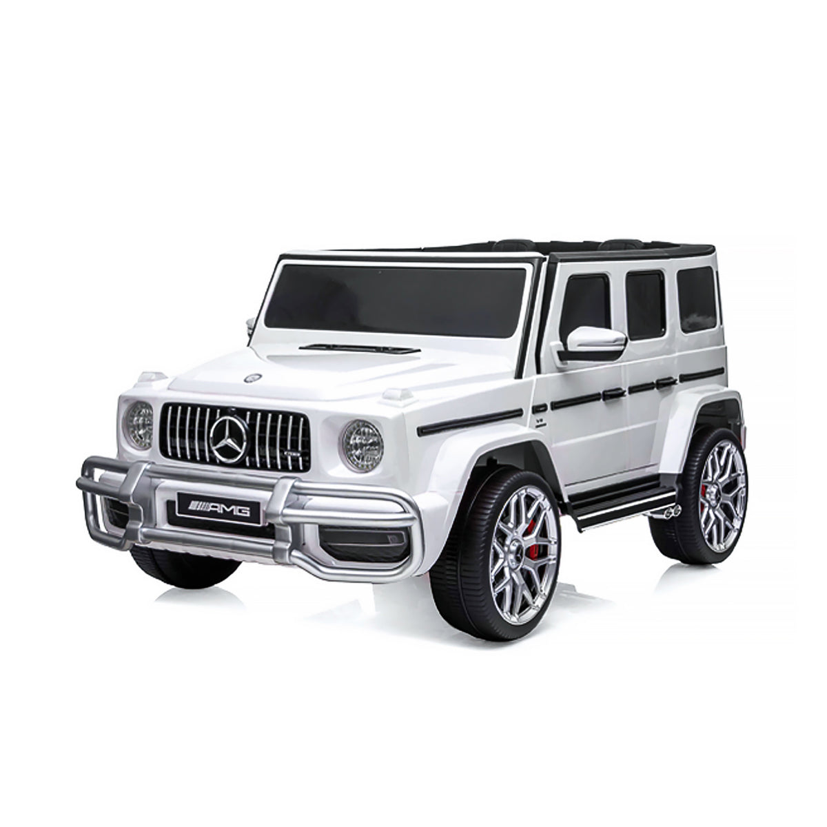 Chipolino Eл.джип MERCEDES G63 за две деца бял EVA
