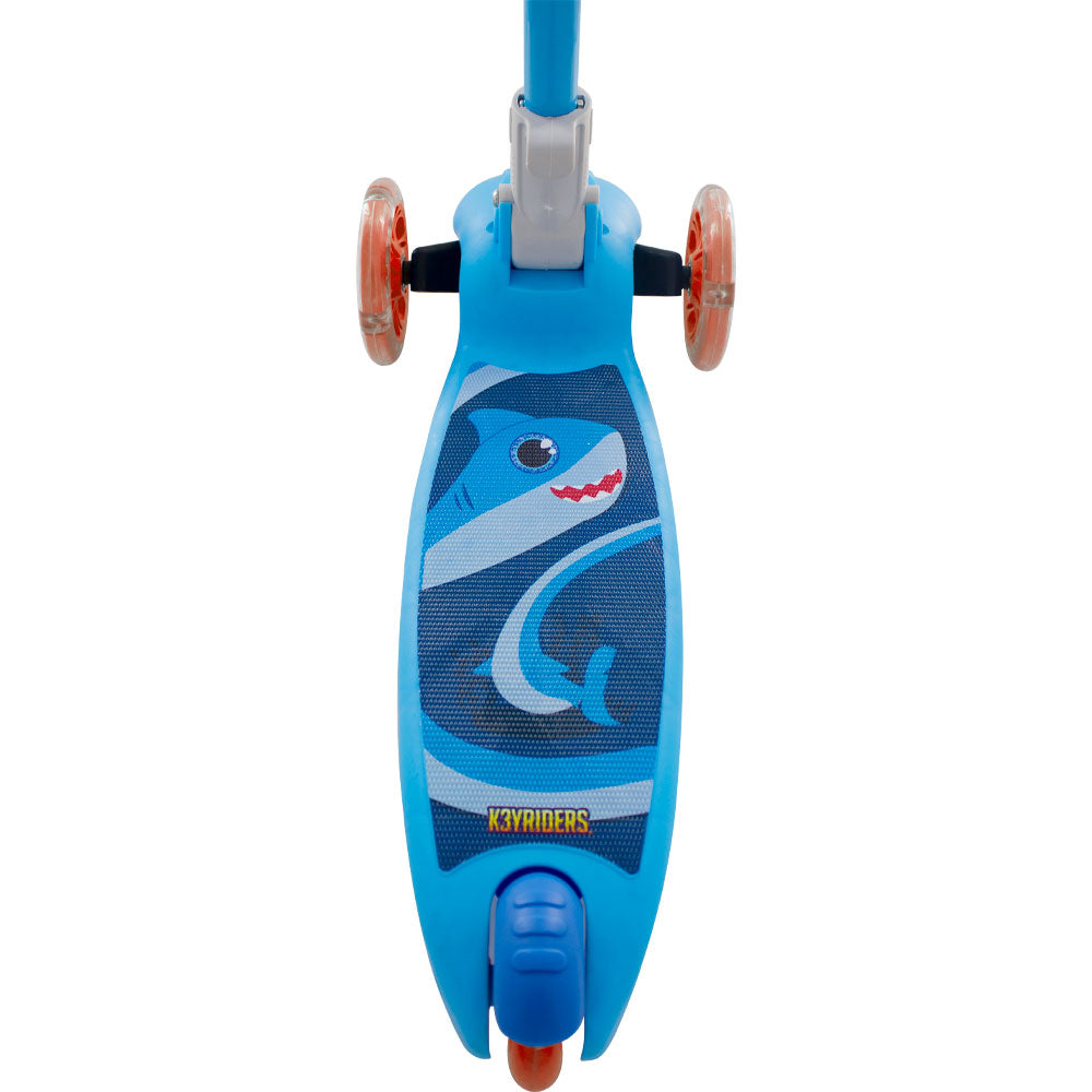 K3YRIDERS Тротинетка 3 колела с плюшено животинче Sharky