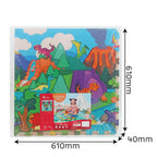 Sun Ta Toys Мек пъзел Светът на динозаврите 4+8 части