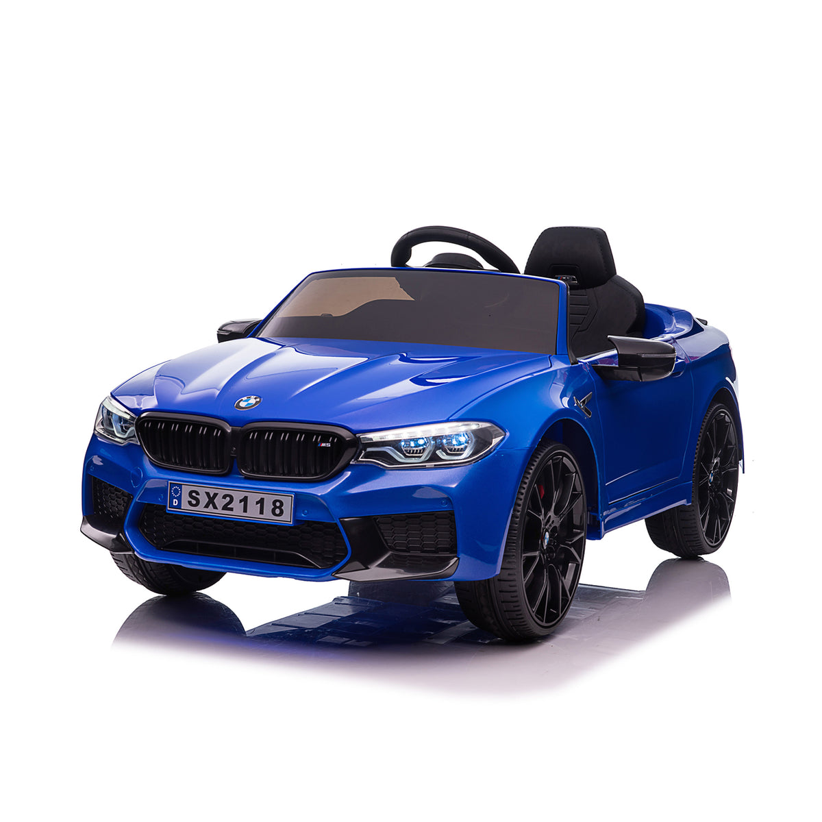 Chipolino Ел. кола BMW M5 синя,EVAгуми,коженa