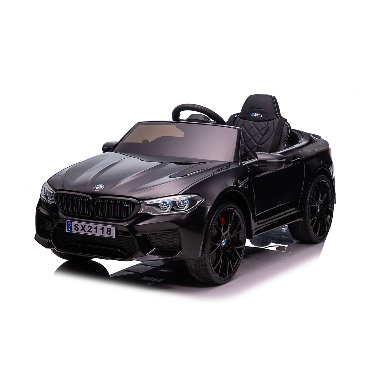 Chipolino Ел. кола BMW M5 черна,EVAгуми,коженa