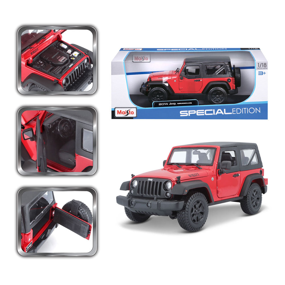 MAISTO SP EDITION Кола 2014 Jeep Wrangler 1:18 червена