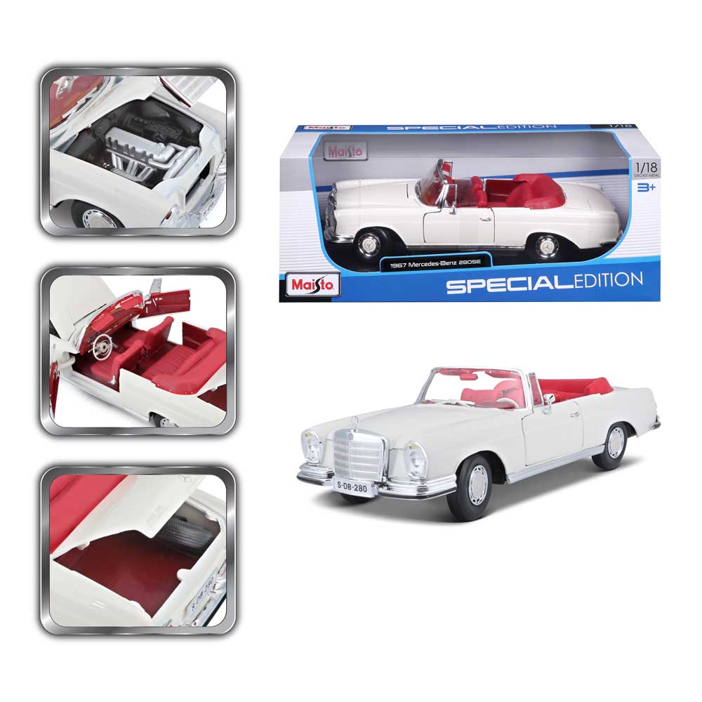 MAISTO SP EDITION Кола Mercedes Benz 280SE, Cabrio 1967 1:18