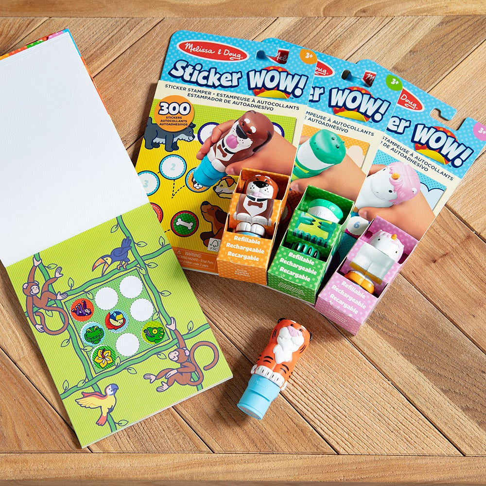 SM MELISSA AND DOUG Sticker WOW Книжка с 300 Стикера и Печат за Стикери