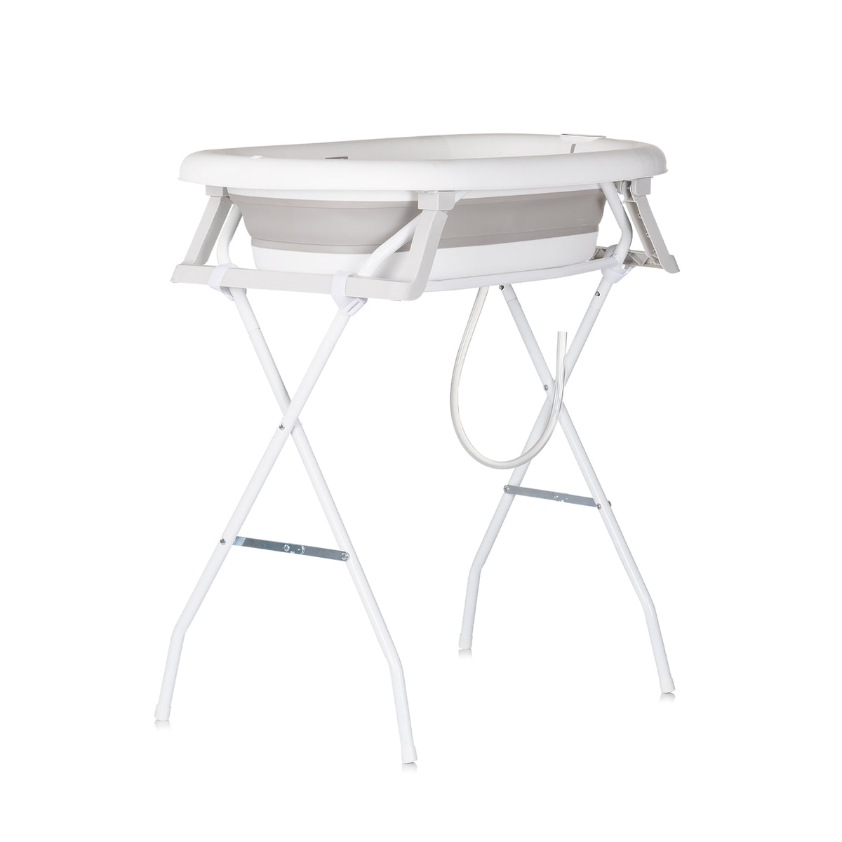 Chipolino Вана с матраче и стойка MiniSpa 78 см, сива