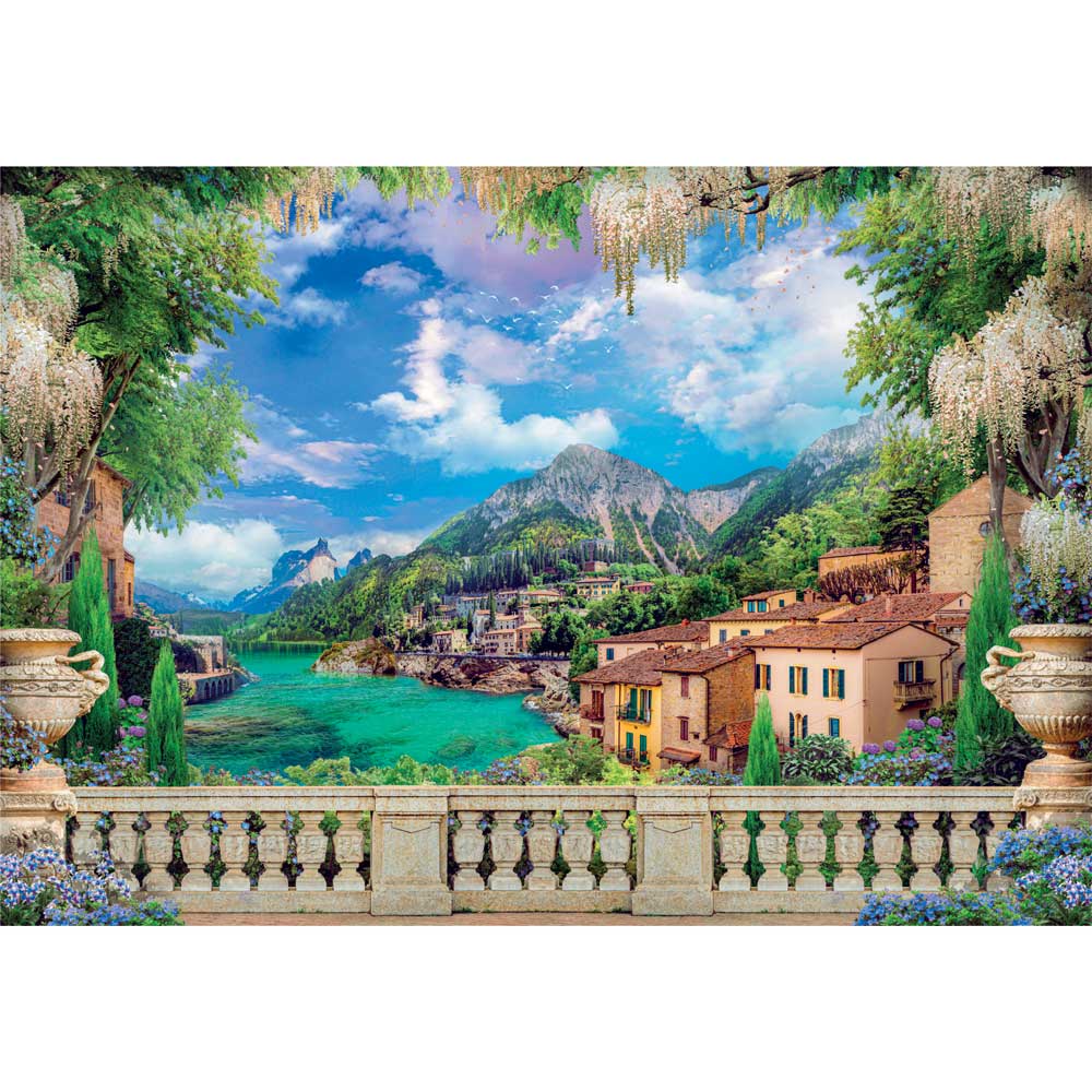 CLEMENTONI 3000ч. Пъзел Lush Terrace on Lake