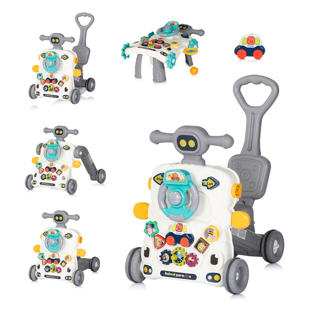 Chipolino Музикална играчка на колела Мулти, сива