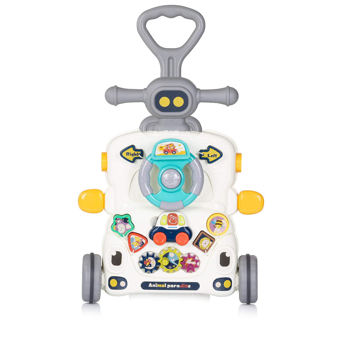Chipolino Музикална играчка на колела Мулти, сива