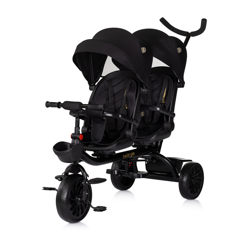 Chipolino Триколка за близнаци Twin Go Черна