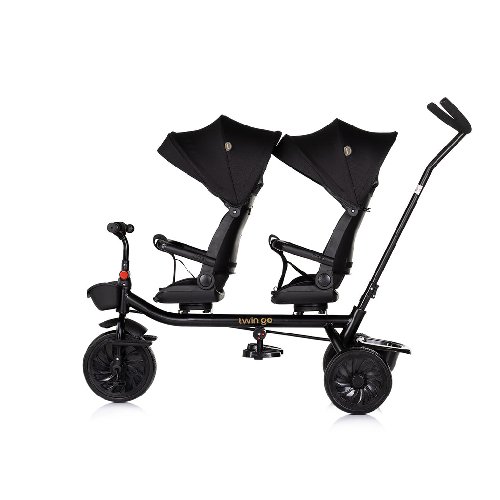Chipolino Триколка за близнаци Twin Go Черна